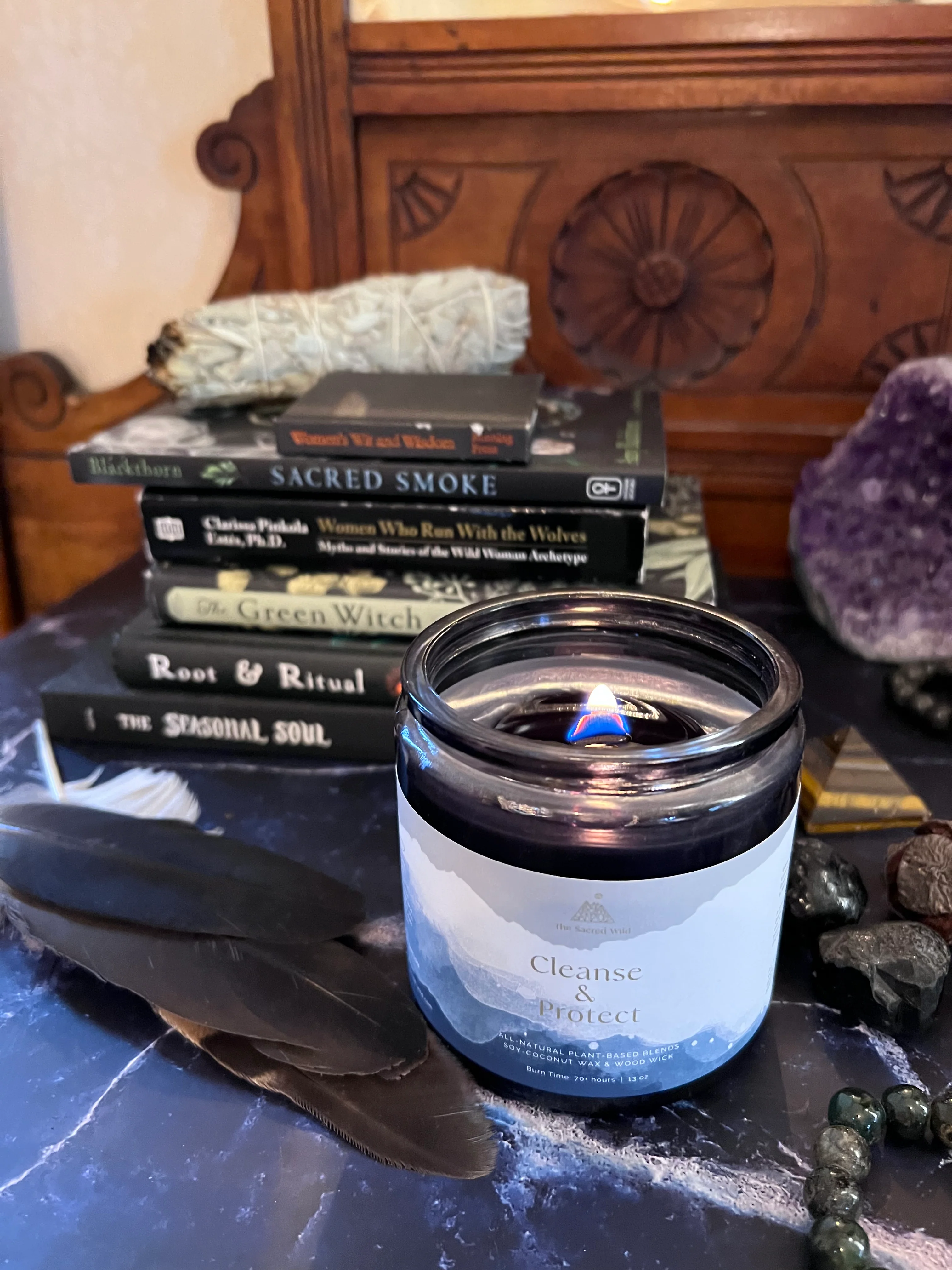 Cleanse and Protect Intention Candle - Image 4