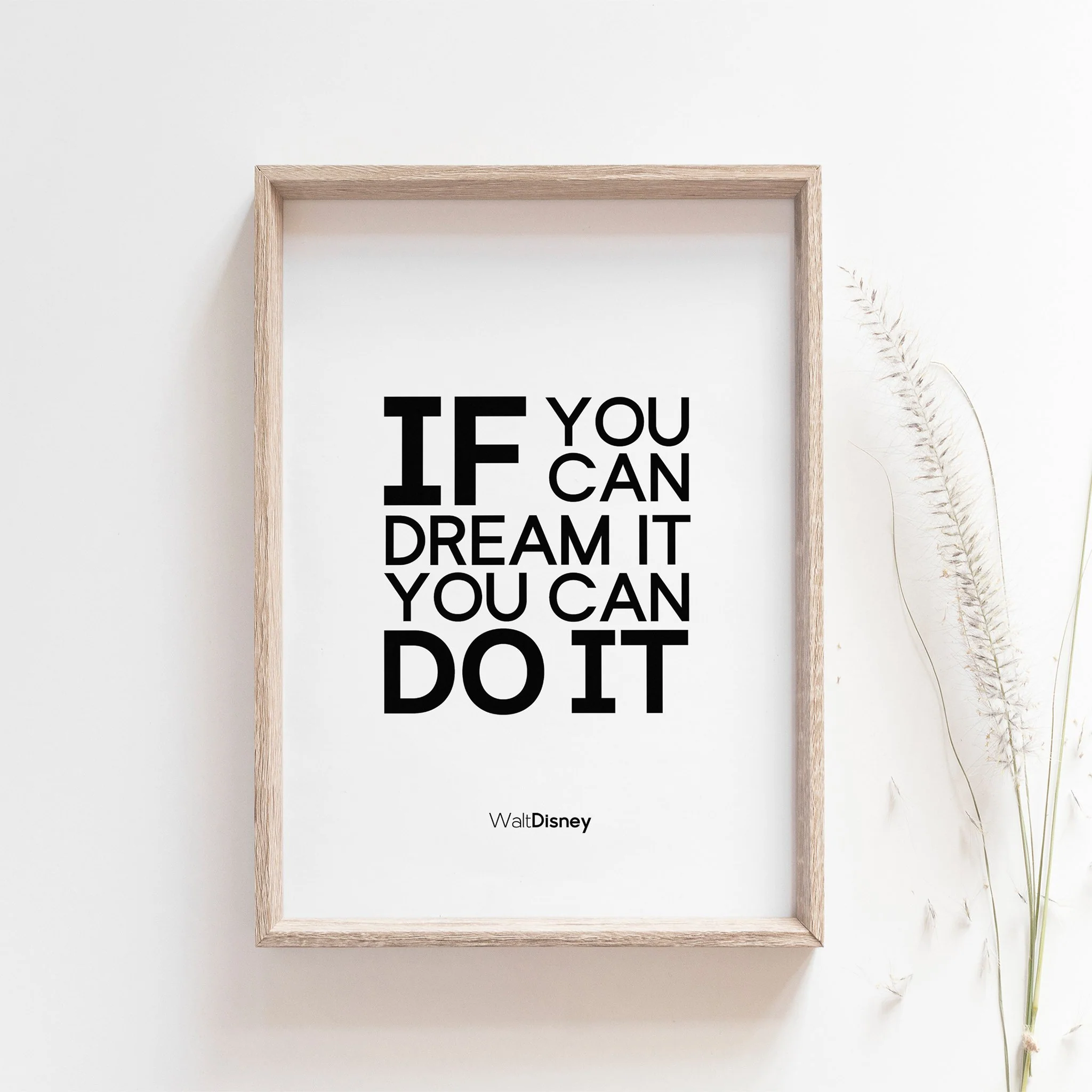 "If you can dream it, you can do it," Walt Disney Inspirational Quote Wall Poster - Image 2