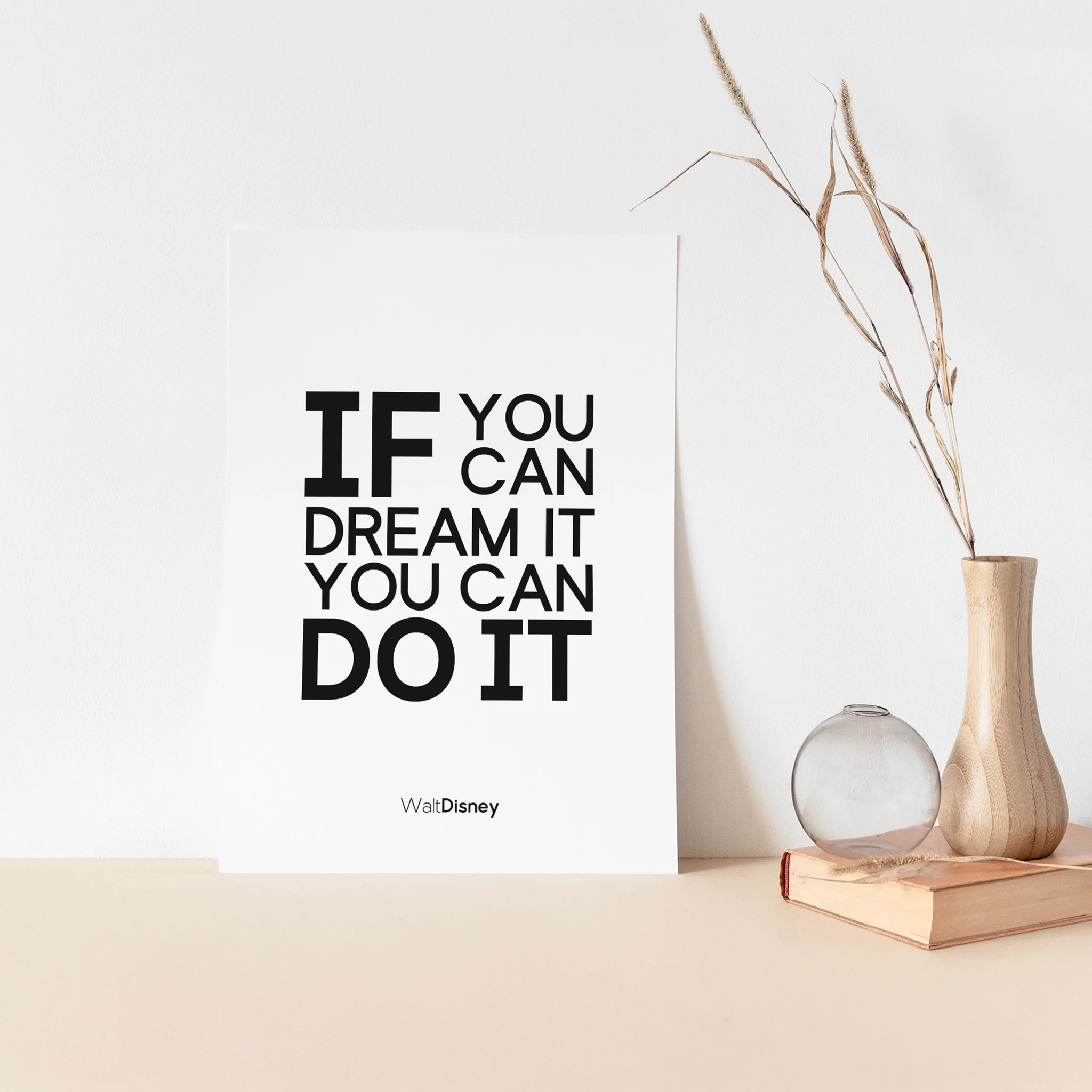 "If you can dream it, you can do it," Walt Disney Inspirational Quote Wall Poster - Image 3